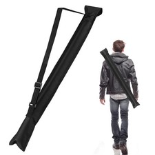 Black Pool Cue Case, Billiard Pool Cue Stick Carrying Case for 1/2 Billiard C...