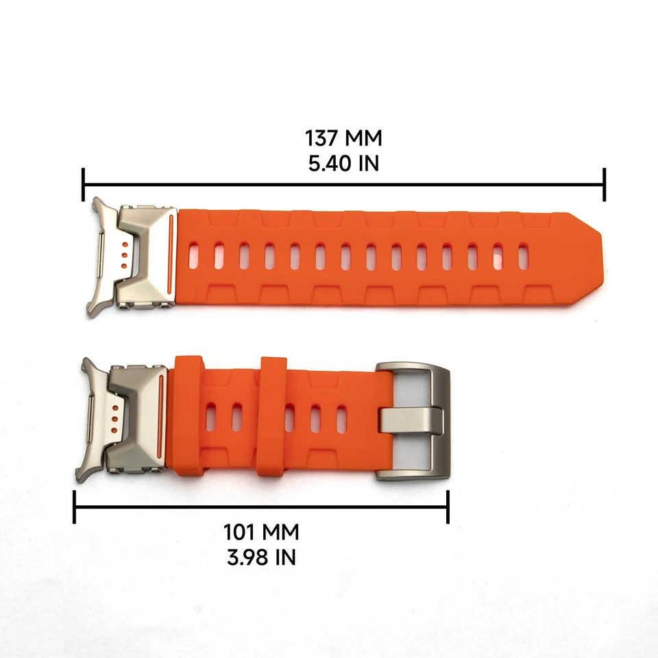 Силиконовый ремешок + металлический чехол для часов Samsung Galaxy Ultra 2025 /ремешок Ultra 47 мм - Изображение 3 из 4