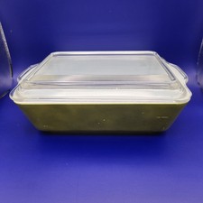 Pyrex Glass 503 Avocado Green Vintage 1-1/2 Q...