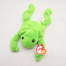 TY Beanie Baby  "LEGS" the Frog (9 inch) With Tags, PVC