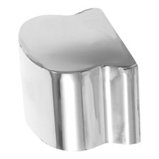 Silver Stainless Steel Handrail End Cap Step Stair Replacement Accessory Part