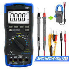 Automotive Multimeter Clamp Meter True Rms Tach Rpm Acdc 600a Cat Iii