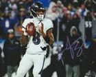 Lamar Jackson Signed Autographed Baltimore Ravens 8x10 Photo with COA/Hologram