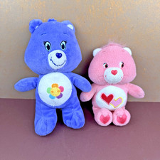 2 Care Bears Plush 2015 Harmony 2004 Love A Lot Bear Sounds VIDEO VTG