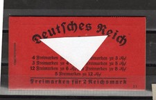 Deutsches Reich   **   Markenheft  39.1 Onr. 11