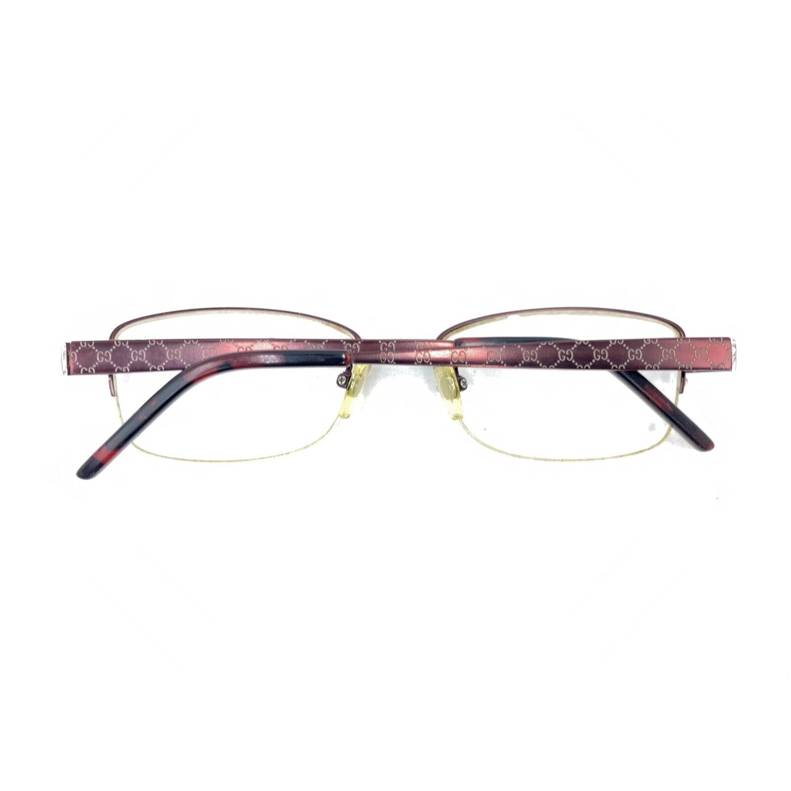 Gucci GG8552J VW3 Titan Dark Red Burgundy Half Eyeglasses Frames 52-17 140 Japan thumbnail 11