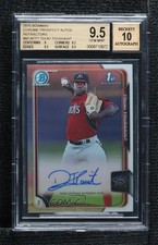 2015 Bowman Chrome Prospects Refractor Touki Toussaint BGS 9.5 GEM MINT Auto 1s6
