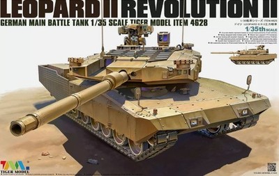 Tiger Model 4628 1:35 Leopard II Revolution II German Main Battle Tank Kit