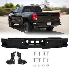 Rear Step Bumper Assembly Compatible with 2014 2015 2016 2017 Chevy Silverado