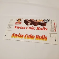Little Debbie Swiss Cake Rolls Box HOT WHEELS Toy Offer Ad Vintage 1994 1995 90s