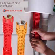 Set Chiave Sanitaria Utensile Attrezzo per Rubinetti Lavello Tubazioni bagno 