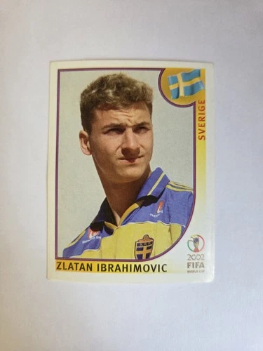 ROOKIE Zlatan Ibrahimovic #456 Panini World Cup 2002 World Cup 2002 Original Sticker 