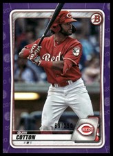 2020 Bowman Draft #BD-104 Quin Cotton Purple #/250