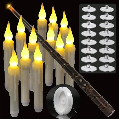 12er Set Schwebende LED Kerzen Magische Floating Candles mit Fernbedienung Neu