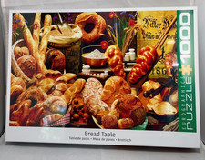 Eurographics Bread Table Jigsaw Puzzle 1000 Pieces Sealed Bakery Theme