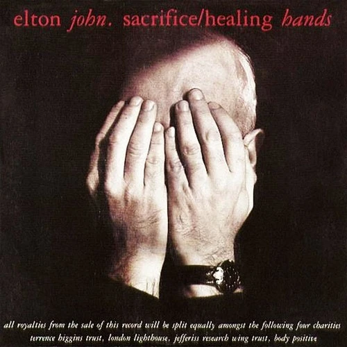 Elton John – Sacrifice / Healing Hands - 7" Vinyl 1990 EJS22 - ABBB EX/EX