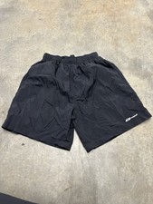Vtg 90s Reebok Mens Large Faded Spell Out Lined Above Knee Shorts Baggies Black