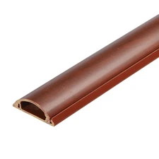 Cable Raceway Cord Cover for Wall 39"Lx1.2"Wx0.4"H Cord Hider Red Brown