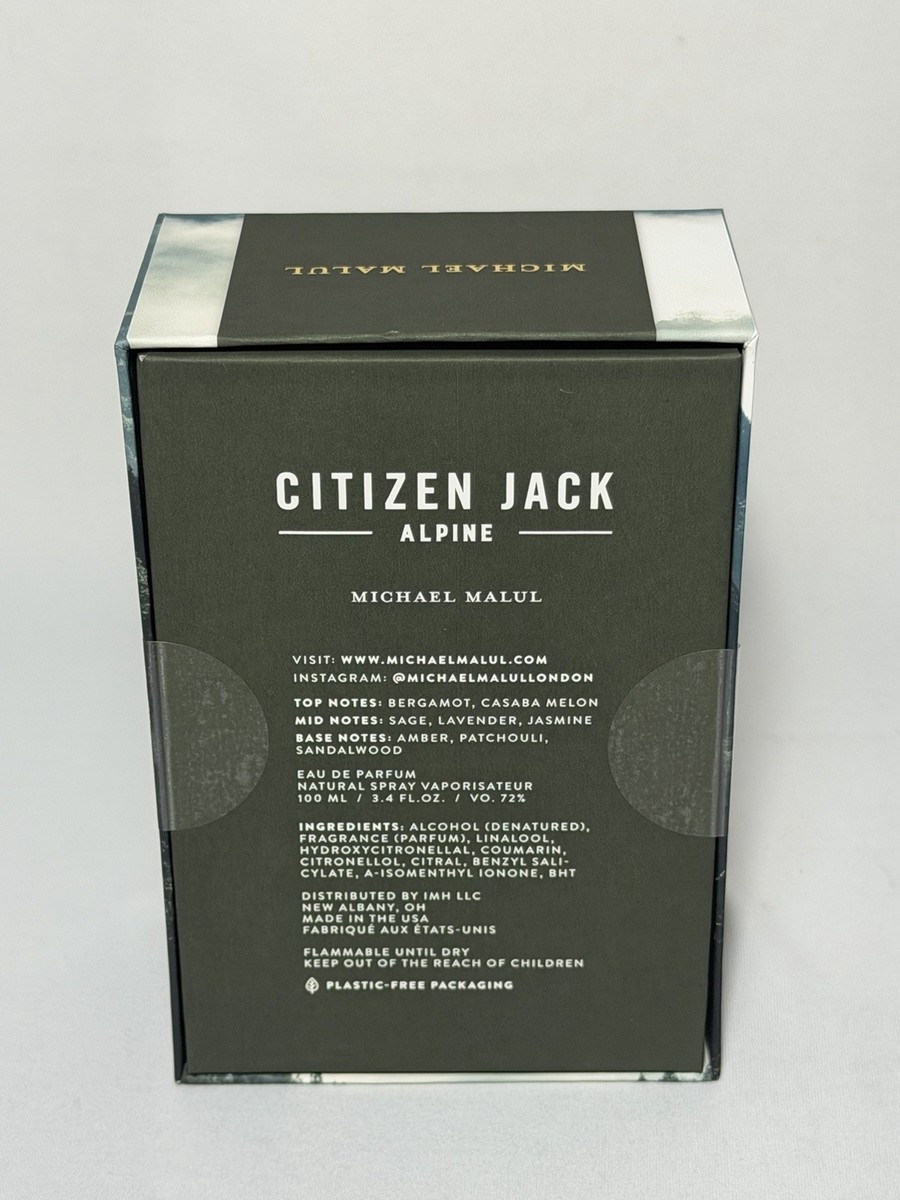 Michael Malul Citizen Jack Alpine Eau de Parfum EDP Spray 3.4oz