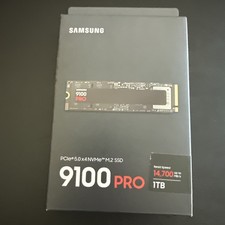 Samsung SSD 9100 PRO 1TB, PCIe 5.0x4 NVMe M.2 SSD. Read Speeds Up to 14,700MB/s