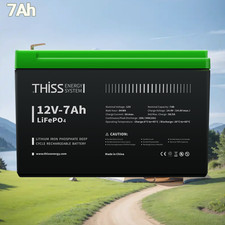 12V 7Ah LiFePO4 Battery Lithium Phosphate Deep Cycle Energy Storage Battery