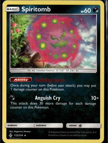 Spiritomb - 112/214 - Holo Rare - Unbroken Bonds