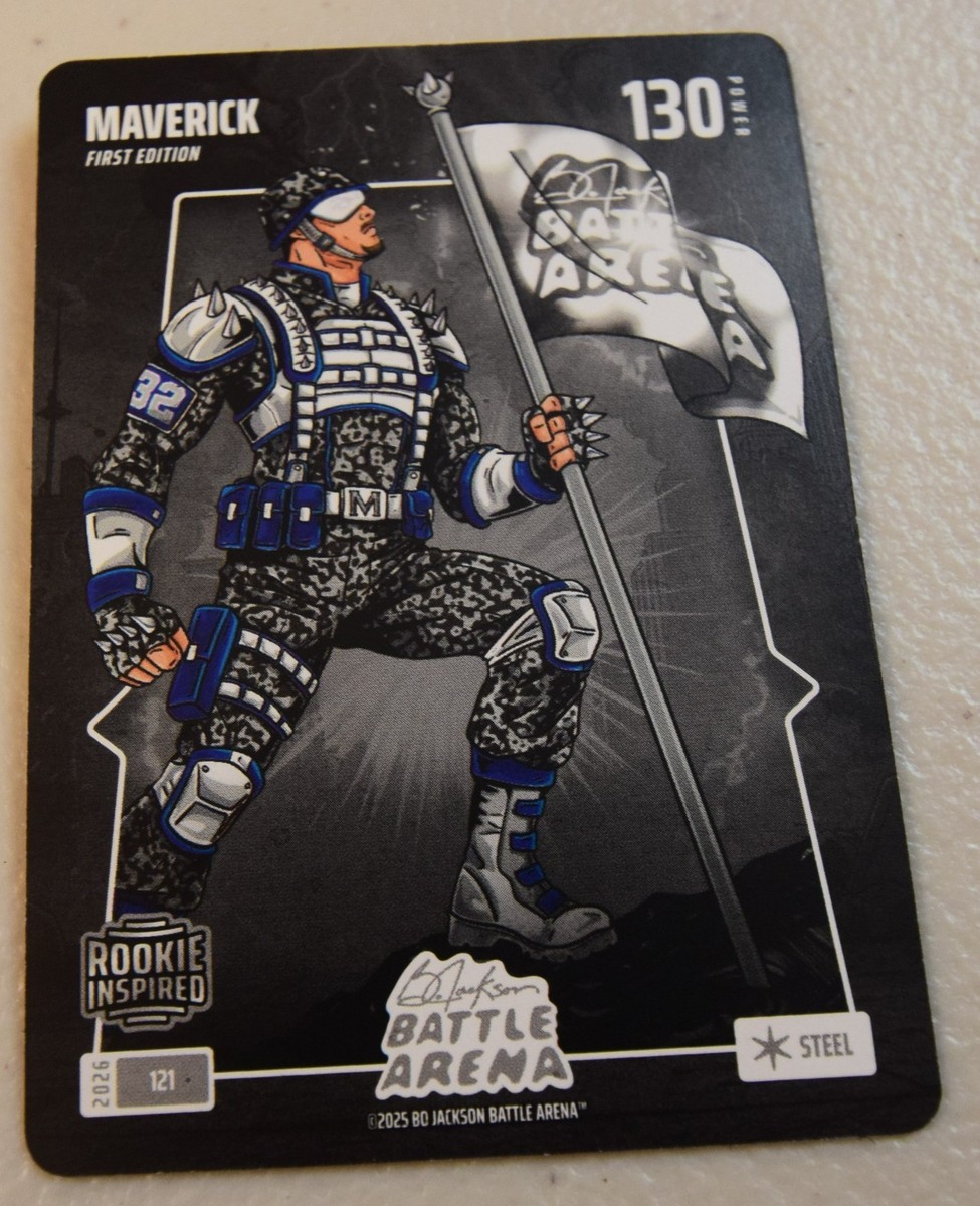 2026 Bo Jackson Battle Arena Maverick Cooper Flagg RC STEEL Card 121 Mavericks