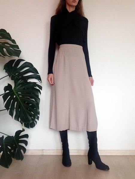 Women & Other Stories Skirt Grey Viscose 34 / XS /