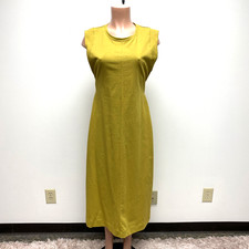 Free People FP Beach Simone Exposed Back Maxi Dress Women XS Olive Capped Sleeve