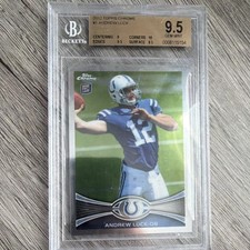 Topps 2012 Chrome Rookie BGS 9.5 Andrew Luck #1 Colts NFL Football Card