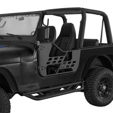 Fit 1976-1995 Jeep Wrangler Cj7 Yj Rock Crawler Tubular Half Door Steel -2pcs Fit 1976-1995 Jeep Wrangler Cj7 Yj Rock Crawler Tubular Half Door Steel -2pcs