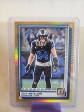 2024 Donruss Alex Anzalone /34 Gold Jersey # Parallel Detroit Lions 