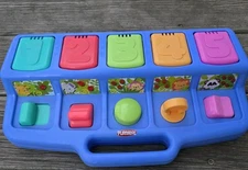 Playskool Pop Up Activity Toy 1995 Push Pull Twist Vintage Preschool Toy