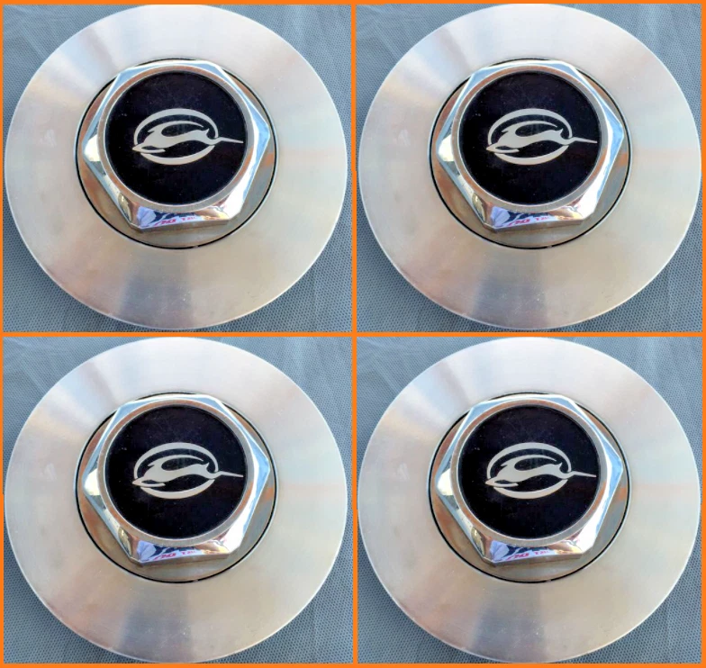 Set Of 4 Silver Chevy Wheel Center Caps – For Chevrolet Impala 2006 To 2020 Models