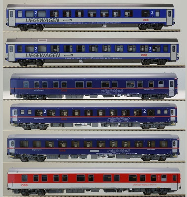 LS Models 97022 NightJet 6 Stück Ep. VI, Lemke Exclusive, OBB, H0, OVP