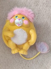Vintage Mini Puffball Popple Pocket 1985 Mattel Toy Yellow Potato Chip Popples