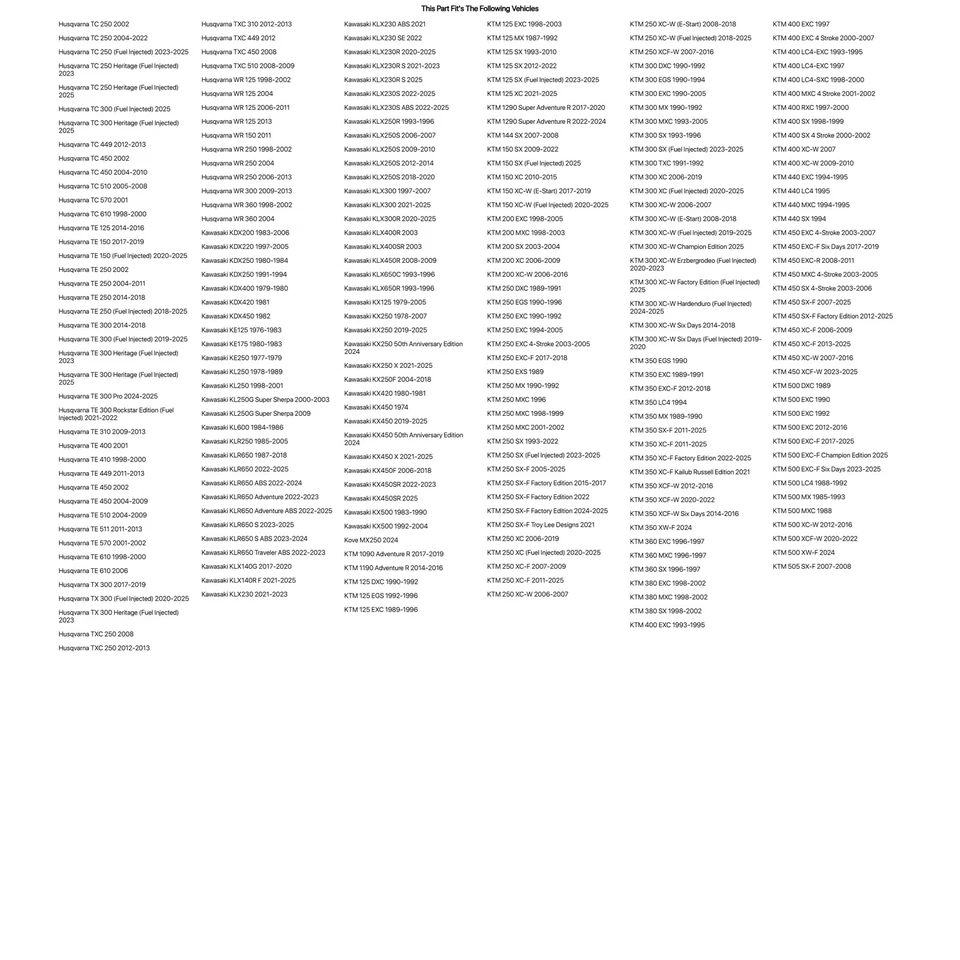 Tubo de motocicleta Tusk Heavy Duty 2 mm 80/100x21 para Yamaha YZ250X 2016-2025 Foto 3 de 4