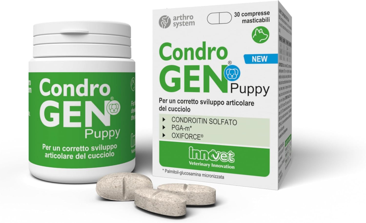 , Condrogen Puppy, per Articolazioni Dei Cuccioli, Aiuta Lo Sviluppo Muscolo-Sch
