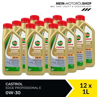 Olio motore Castrol Edge Professional E 0W-30 Jaguar ACEA C2 12x1 litri = 12 litri