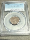 1872 Indian Head Cent PCGS Vg10 RARE HARD KEY DATE 1c
