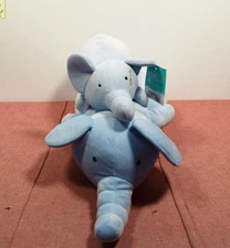 Pillowfort Elephant & Baby Weighted Plush Kids' Throw Pillow Blue (Marks)