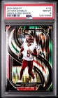 2024 SELECT #112 JAYDEN DANIELS GREEN AND RED SHOCK PRIZM RC PSA 8