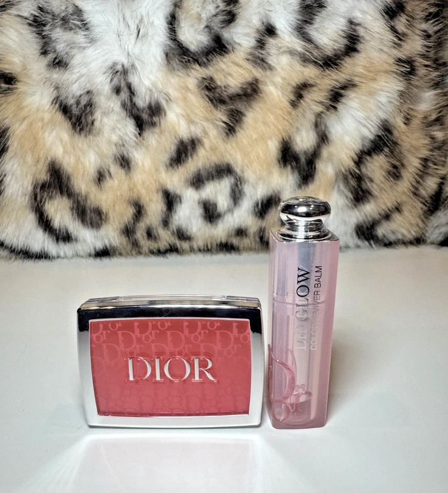 Dior Rosy Glow Blush + Lip Glow Balm in Cherry | SEE DESCRIPTION | $84 Retail - Image 2 of 4