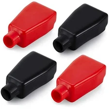 4 Pieces Battery Terminal Covers Battery Terminal Insulating Protector 
