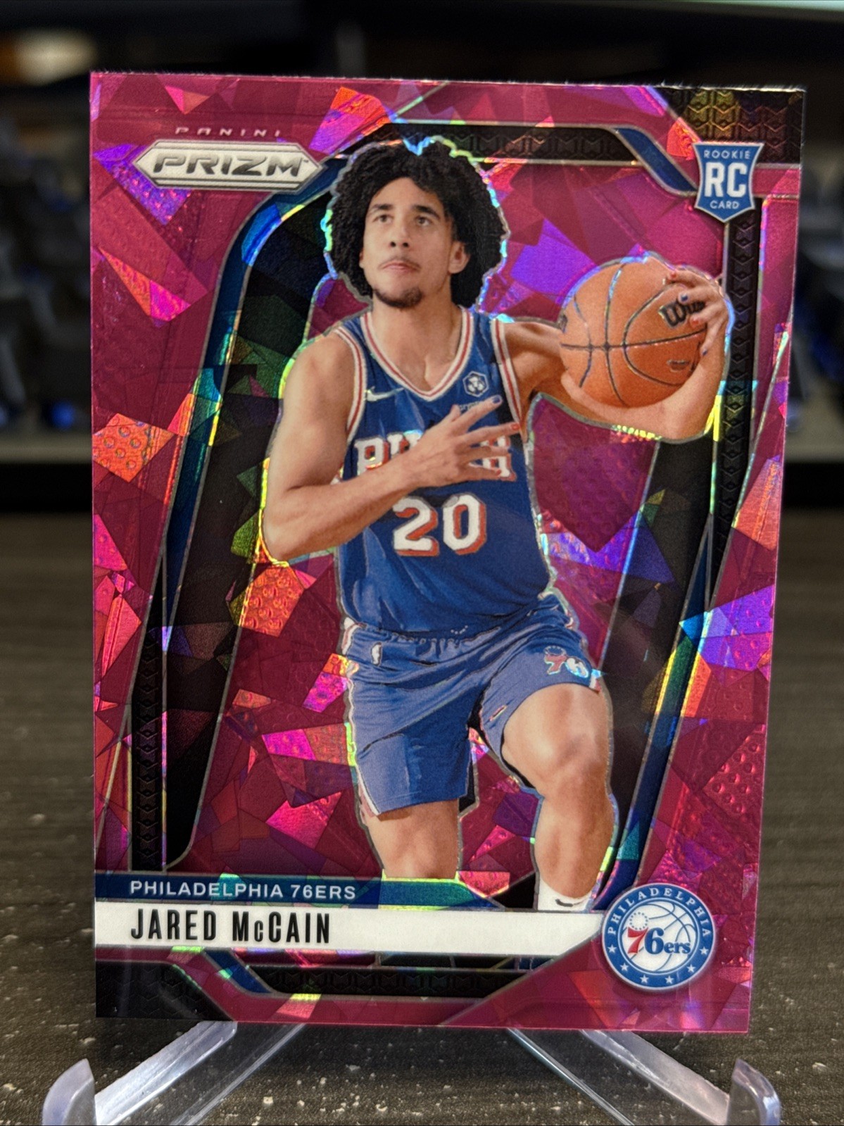 2024-25 Panini Prizm - Jared McCain #222 Pink Ice Prizm (RC)