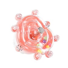 Parakeet Toys,Bird Training Foraging Toys for Parrots,Wheel Spinner Quaker Pink