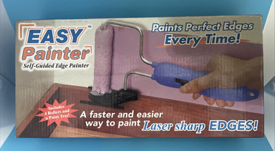 Easy Painter Self-Guided Edge Painter  4 Roller & Tray paint edge with no mess !