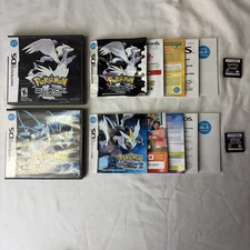 Pokemon Black & Black 2 Version Authentic Complete In Box Nintendo DS Bundle Lot