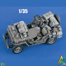 1/35 WWII Jeep Stowage Luggage Resin Kit Accessory Set (NO JEEP) Unassembled Toy
