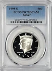 1998 - S  Silver Kennedy Half Dollar - PCGS PR70DCAM